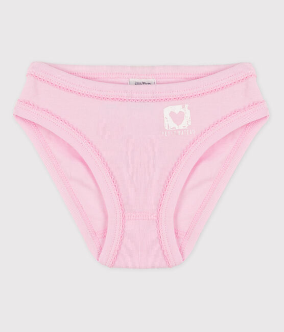 Girls' Cotton Briefs DOLL pink