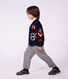 Children's pleated cotton flannel trousers