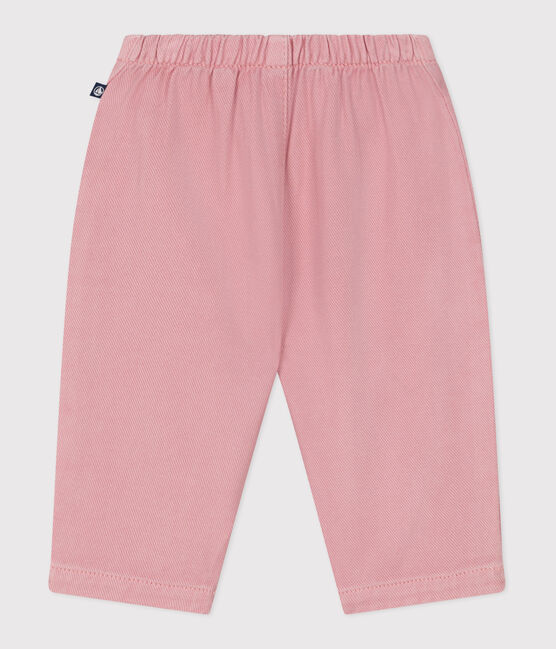Babies' plain soft trousers CHARME pink