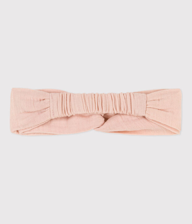 Babies' Pink Cotton Gauze Headband pink