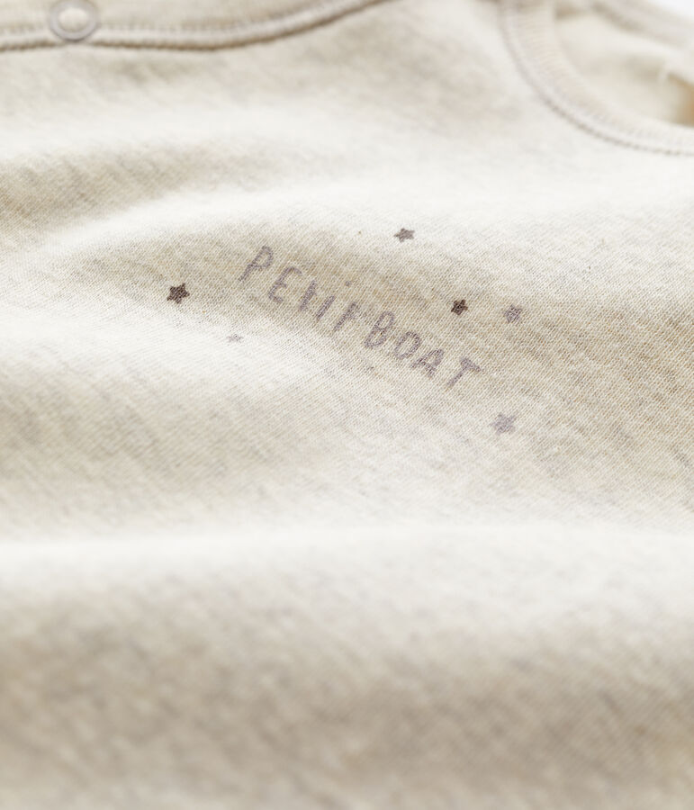 Babies' Organic Cotton Sleepsuit beige