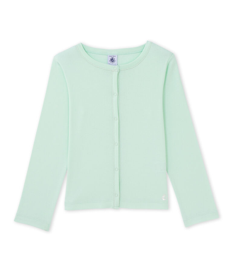Girls' cardigan Amandelium green