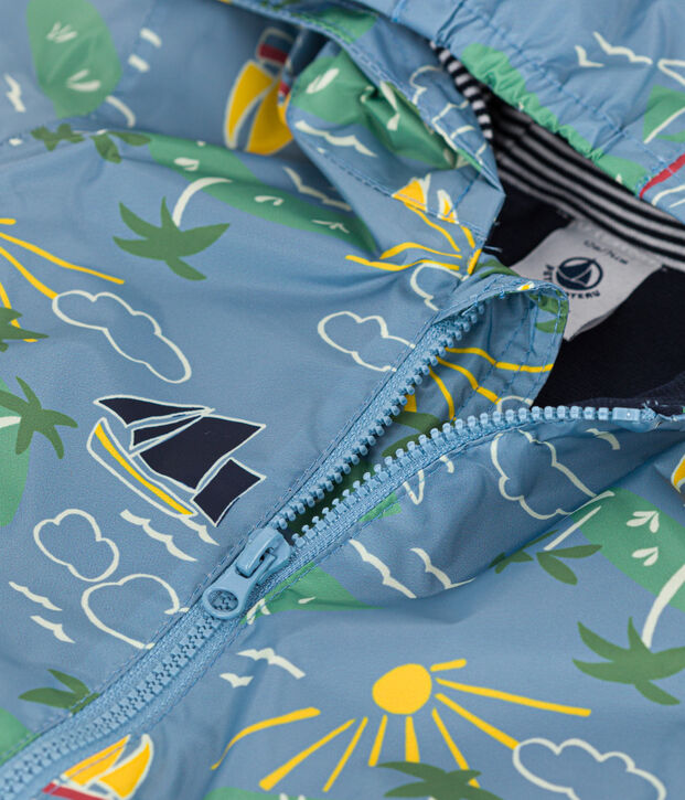 Babies' Recycled Polyester Windbreaker blue/multicolor