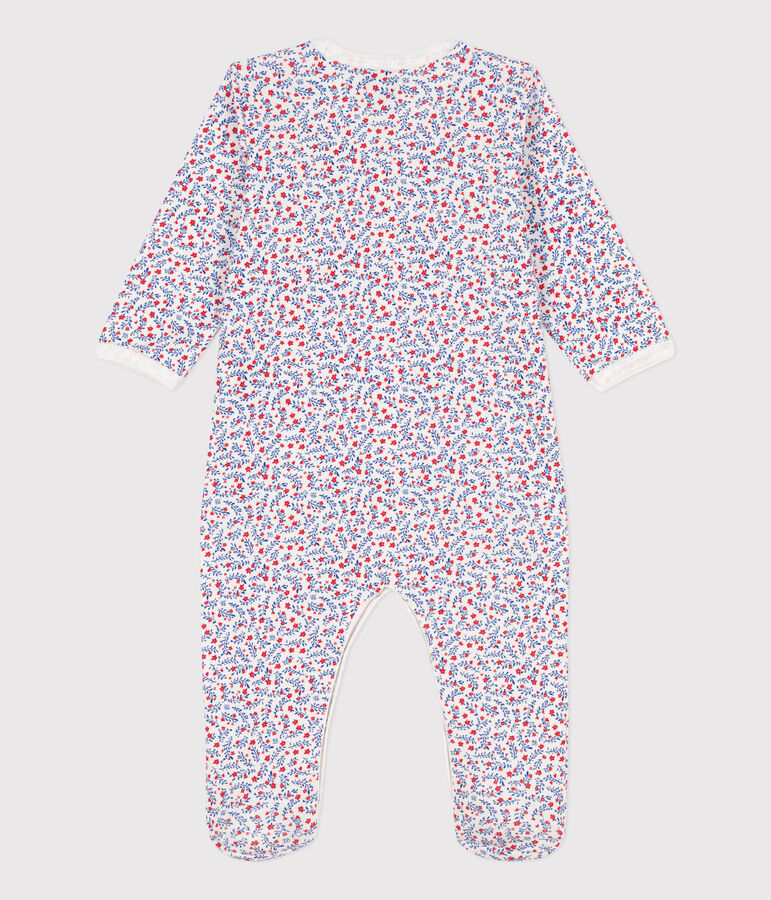 Floral Cotton Sleepsuit white/multicolor