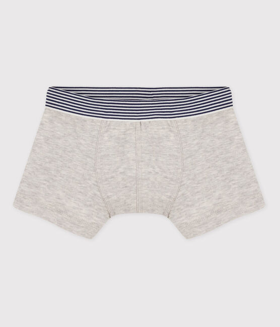 Boys' Cotton Boxer Shorts BELUGA CHINE grey