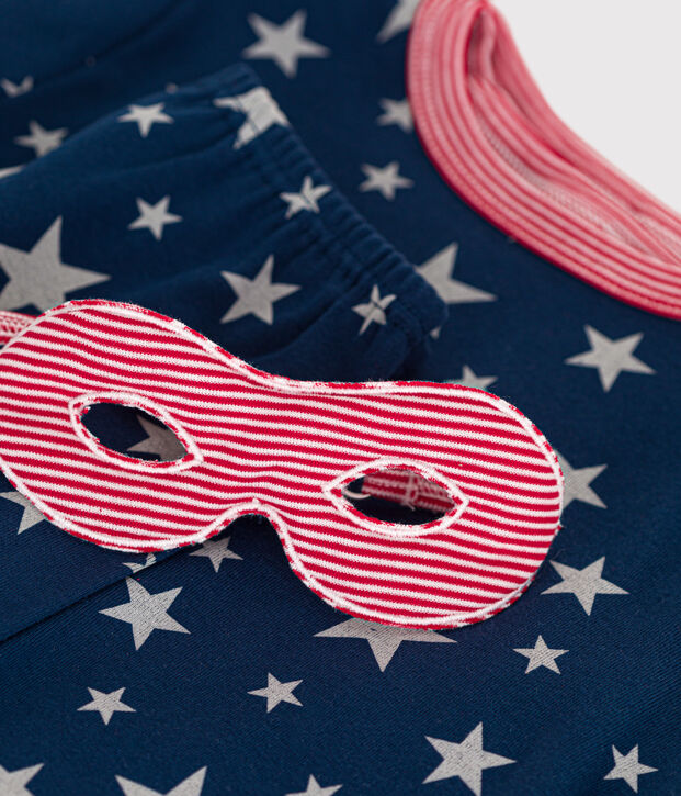 Children's Unisex Fancy Dress Glow in the Dark Cotton Pyjamas blue/multicolor