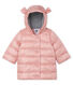 Baby Girls' Satin Look Polyamide Parka Coat