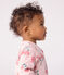 Babies' floral-print tube knit pyjama suit JOLI pink/MULTICO white