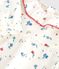 Babies' long-sleeved floral-print cotton blouse MARSHMALLOW white/MULTICO white