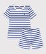 Boys' Stripy Cotton Short Pyjamas