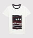women's navy blue striped t-shirt