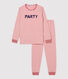 Unisex Red Striped Fleece Pyjamas