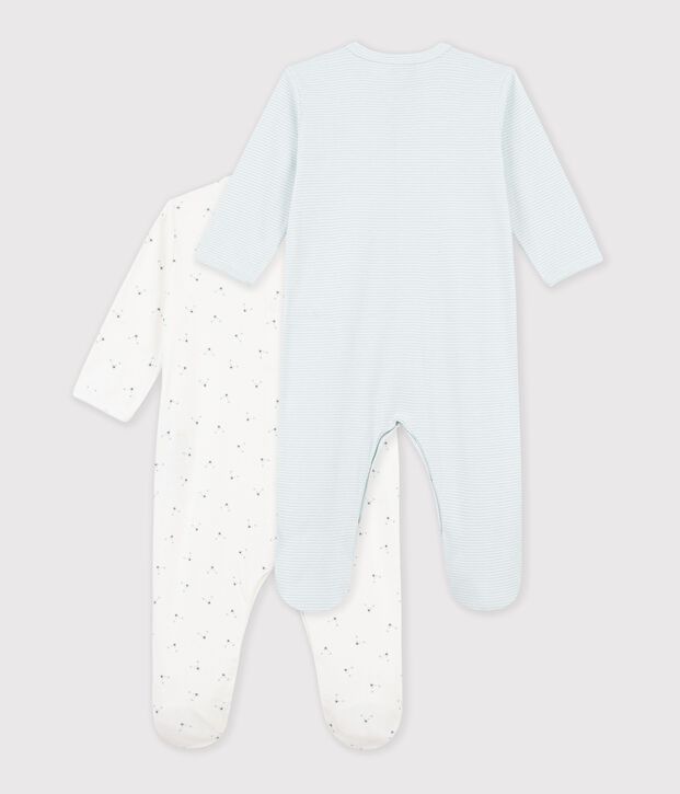 Pack of babies' printed cotton pyjama suits multicolor