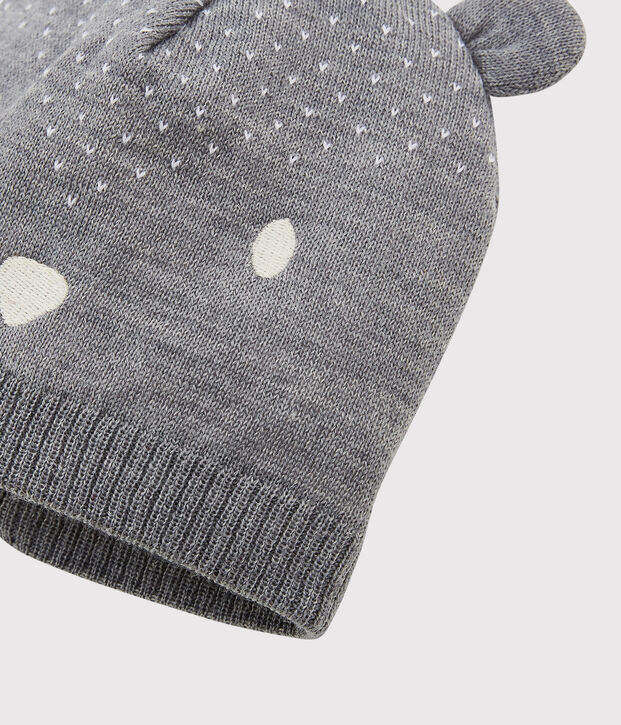 Babies' Knitted Hat grey