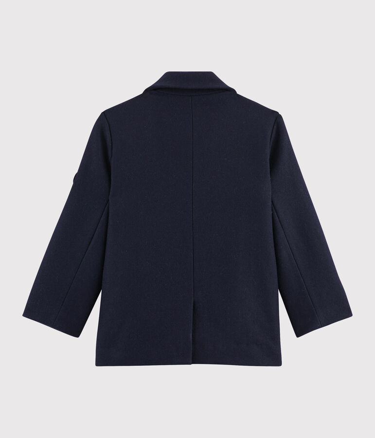 Boys' woollen reefer blue