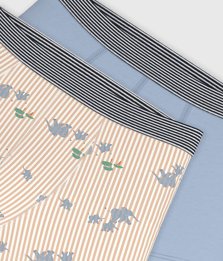 Pack of children's elephant-print cotton boxers multicolor