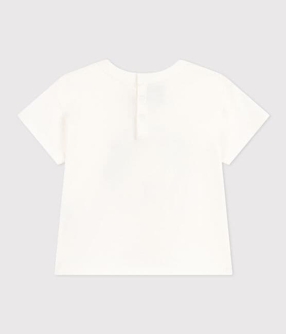 Babies' Short-Sleeved Lightweight Jersey T-Shirt MARSHMALLOW white