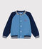 Children's varsity-style jacket in plain cotton ALASKA /MEDIEVAL