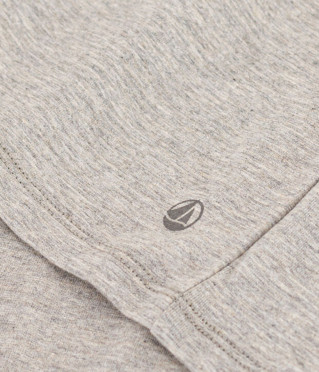 Women's Straight V-Neck Cotton T-Shirt grey