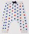 Baby boy's tubular knit trousers grey/multicolor