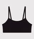Women's Plain Cotton and Elastane Bra