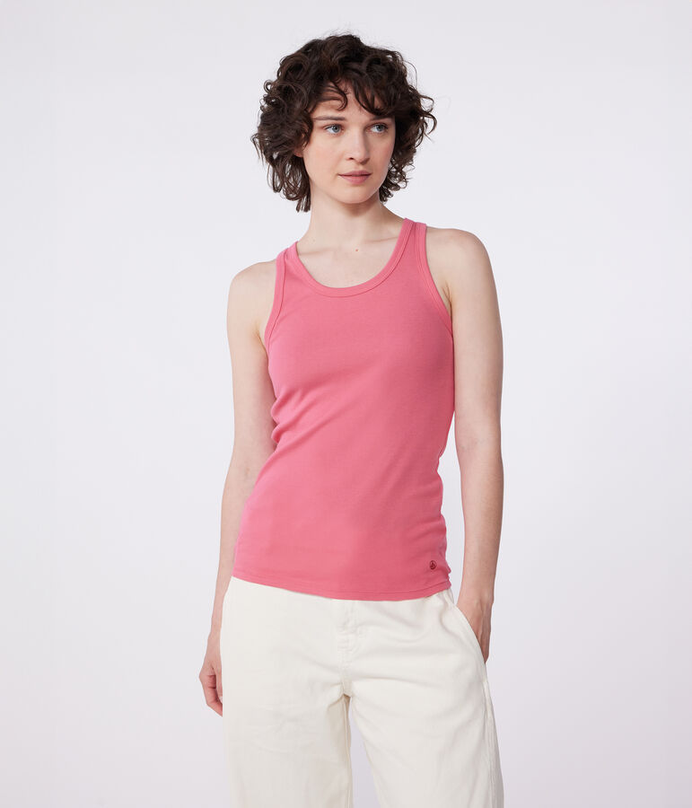 Women's Iconic cotton tank top pink