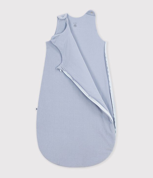 Babies' 3 TOG plain velour sleeping bag POLAIRE