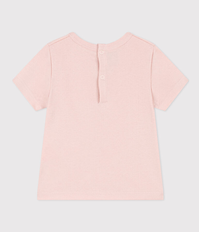 Babies' Cotton Short-Sleeved T-Shirt SALINE pink