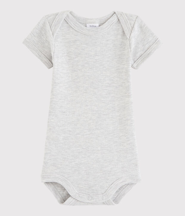 Unisex Babies' Short-Sleeved Bodysuit BELUGA CHINE
