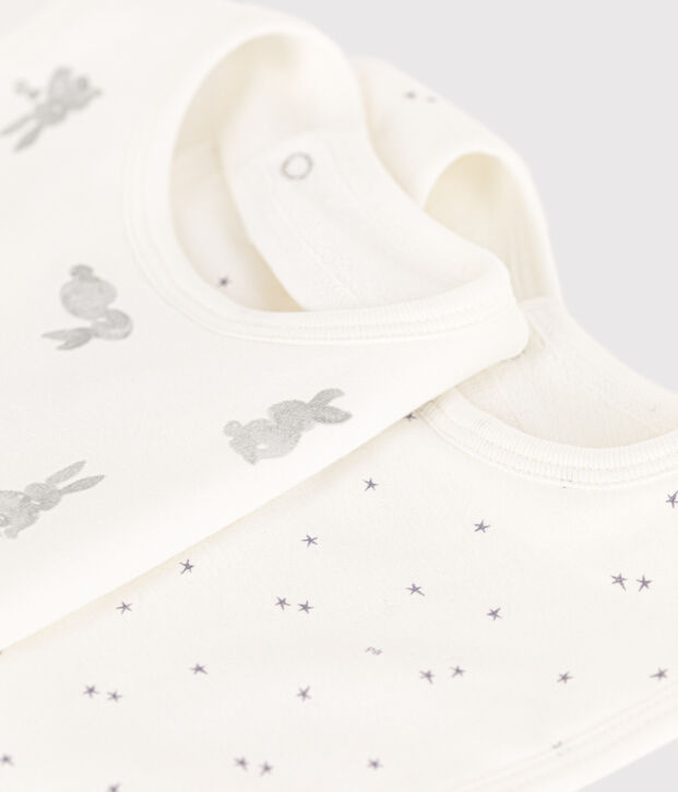 COTTON BABY BIBS - 2-PACK multicolor