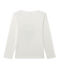 Boy's long-sleeved screen print tee COQUILLE beige