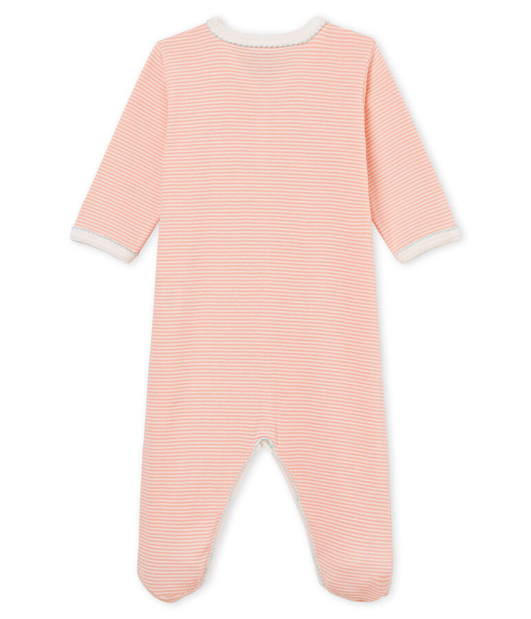 Baby Girls' Sleepsuit pink/white