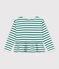 Children's cotton Breton top green/green
