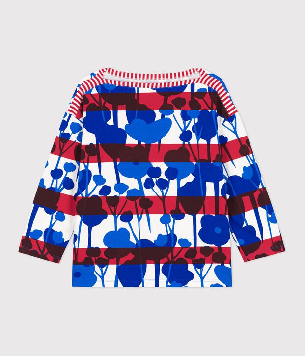 Hy&egrave;res edition women's Breton top white/multicolor