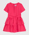 Girls' short-sleeved dress GLOSS pink