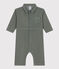 Babies' Fine Velour Jumpsuit THUYA green