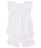 Girls' Pink Ribbed Short Pyjamas white/pink