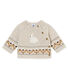 Baby boy's cardigan in knit jacquard