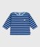 Babies' cotton Breton top with a seagull badge CREPUSCULE /FLO