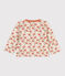 Babies' Patterned Quilted Tube Knit Cardigan AVALANCHE white/MULTICO