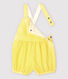 Baby Girls' Stripy Seersucker Dungaree Shorts