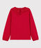 Girls' Long-Sleeved T-shirt red