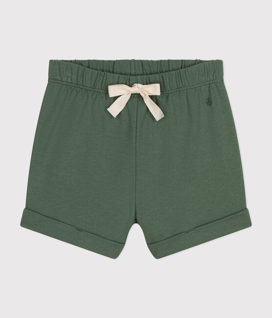 Babies' Lightweight Jersey Shorts CROCO green