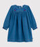 Children's long-sleeved denim dress DENIM CLAIR blue