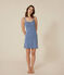 Women's Openwork Cotton Babydoll Nightdress BEACH blue