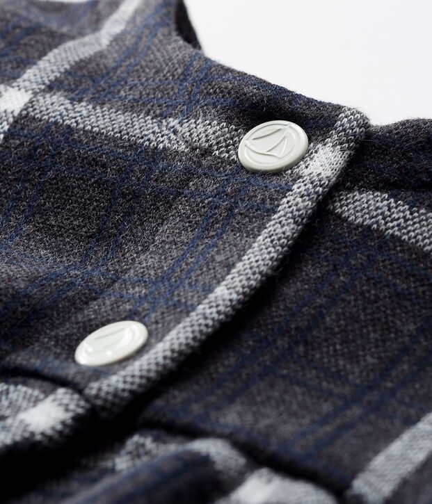 Baby Girls' Checked Cardigan grey/multicolor