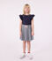Girls' Cotton T-Shirt SMOKING blue