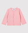 Babies' Quilted Tube Knit Cardigan CHARME pink