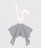Doudou lapin marinière bébé en coton biologique MARSHMALLOW white/SMOKING blue