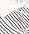 Babies' Organic Iconic Tube Knit Clothing - 3-Piece Set MARSHMALLOW white/SMOKING blue